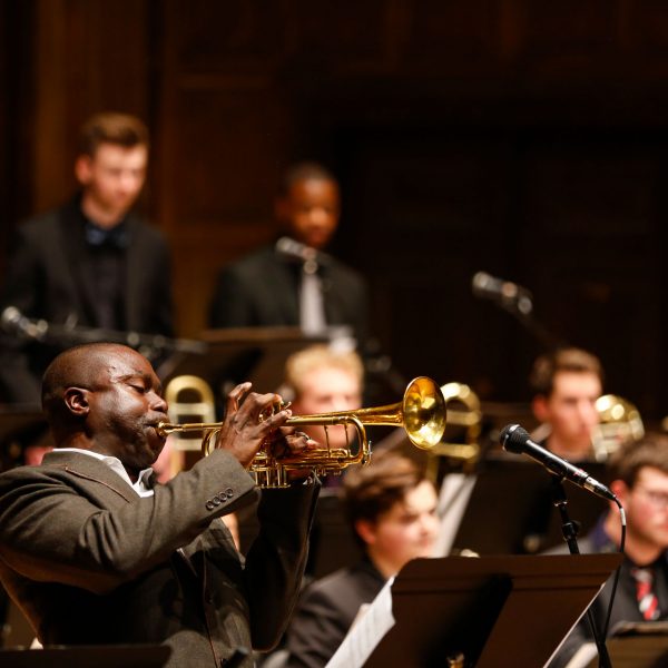 Visiting Artist Nabate Isles performing with Jazz Lab Band 2019