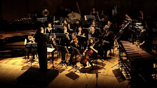image of chamber ensemble performing